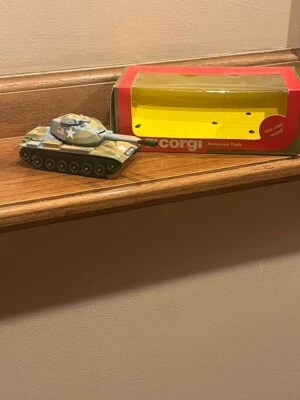 VINTAGE Corgi American Tank Tank Diecast MetaL 902 - 1983 with Box - Image 1 of 4