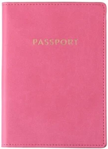 Funda para pasaporte de viaje con bolsillo de almacenamiento, rosa - Imagen 1 de 1