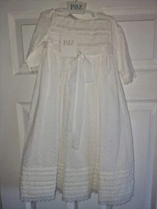 Paz Rodriguez Baby Girls White Christening / Ceremony Gown Dress age 3 Months - Picture 1 of 11