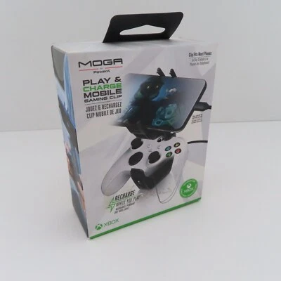 PowerA MOGA Play & Charge Gaming Clip for Xbox Wireless Controllers New - Image 1 of 4
