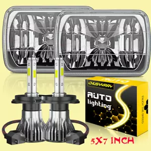 Pair For Ford F150 1981 1982 1983 1984 7x6" 5x7 LED Headlights Hi Lo Beam H6054 - Picture 1 of 17