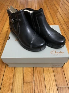 Clarks Donna Certina Joy Pelle Nera 26179815 Nuova Spedizione Veloce - Foto 1 di 3