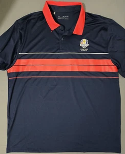 ryder cup Golfshirt Herren 2XL Pfeifgeraden Kurzarm Rot/Weiß/Blau - Bild 1 von 12