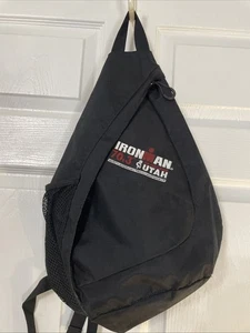 Ironman 70.3 St George Utah Triathlon Black Sports Sling Bag Crossbody Race Gear - Picture 1 of 8