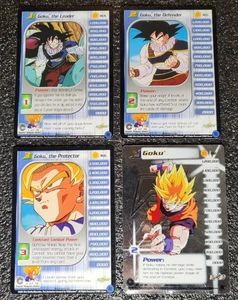 Limited Goku Trunks Saga Starter Set Personality Lv1-3 HT DBZ CCG Score Card  Z - Picture 1 of 2
