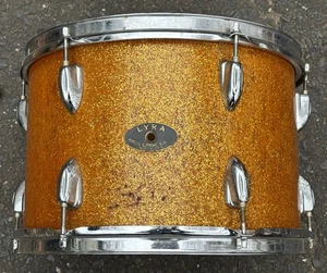 Lyra MIJ 13” Vintage Rack Tom Gold Sparkle JAPAN - Picture 1 of 15