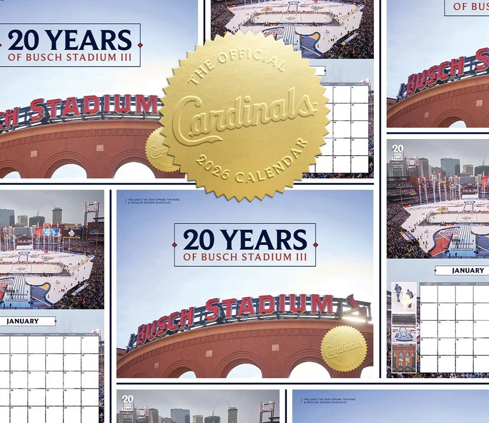 Official 2026 St. Louis Cardinals MLB Team Wall Calendar 15x22 - Image 1 of 1
