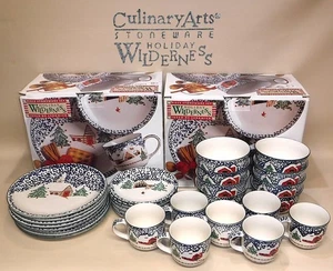 Culinary Arts by Tienshan ~ Holiday Wilderness ~ 31 Pc Dinnerware Set - Picture 1 of 16