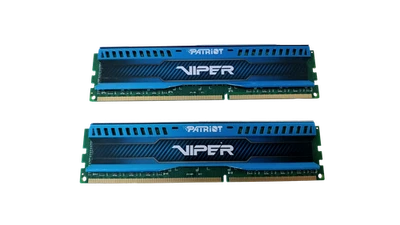 Patriot Viper 3 Low Profile Blue 16GB (2 x 8GB) DDR3 1600 (PC3 12800) Desktop - Image 1 of 2