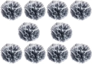 5 Packungen Lavalier Mikrofon Windschutz pelzige Muffs Durchmesser 1 cm passt den meisten...  - Bild 1 von 3