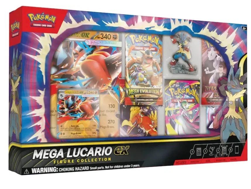 Pokemon TCG Mega Lucario ex Premium Figure Collection Box Factory Sealed - Image 1 of 1