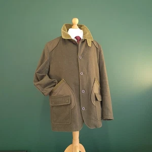 Method London Jacket Men's Large Green Khaki Corduroy Wool Field Shooting Coat - Picture 1 of 17