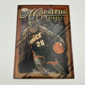 1996-97 Topps Finest Common Bronze Gary Payton #25 Refractor Seattle SuperSonics - Bild 1 von 2