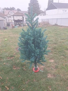 Árbol de Navidad vintage de celuloide verde de 2 tonos Ptremier de los años 50 - Imagen 1 de 3