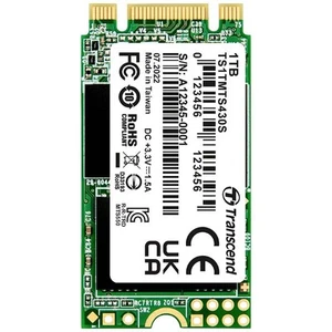 Transcend 430S 1 TB Interne M.2 SATA SSD 2242 M.2 SATA 6 Gb/s Retail TS1TMTS430S - Bild 1 von 2