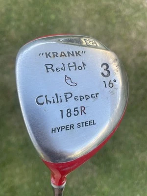 KRANK GOLF Red Hot Chili Pepper 16° 3-Wood 185R w/ Graman Khaos R-Flex Shaft LH - Image 1 of 4