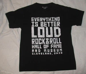 CHAMPION Cleveland Ohio ROCK & ROLL HALL OF FAME Museum Youth Large T Shirt Blk - Picture 1 of 4