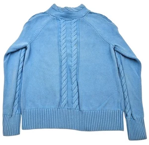 Pendelton Sweater Light Blue Washable Wool Shetland Crewneck Ladies -S- - Picture 1 of 6