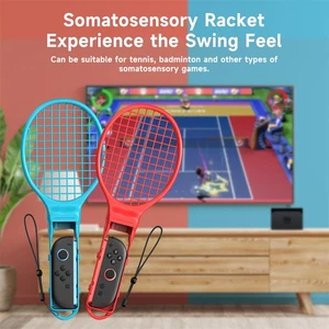 For Switch 1/2 Sports Game Sport Fencing Tennis Racket Racing Steering Wheel Kit - Picture 1 of 10
