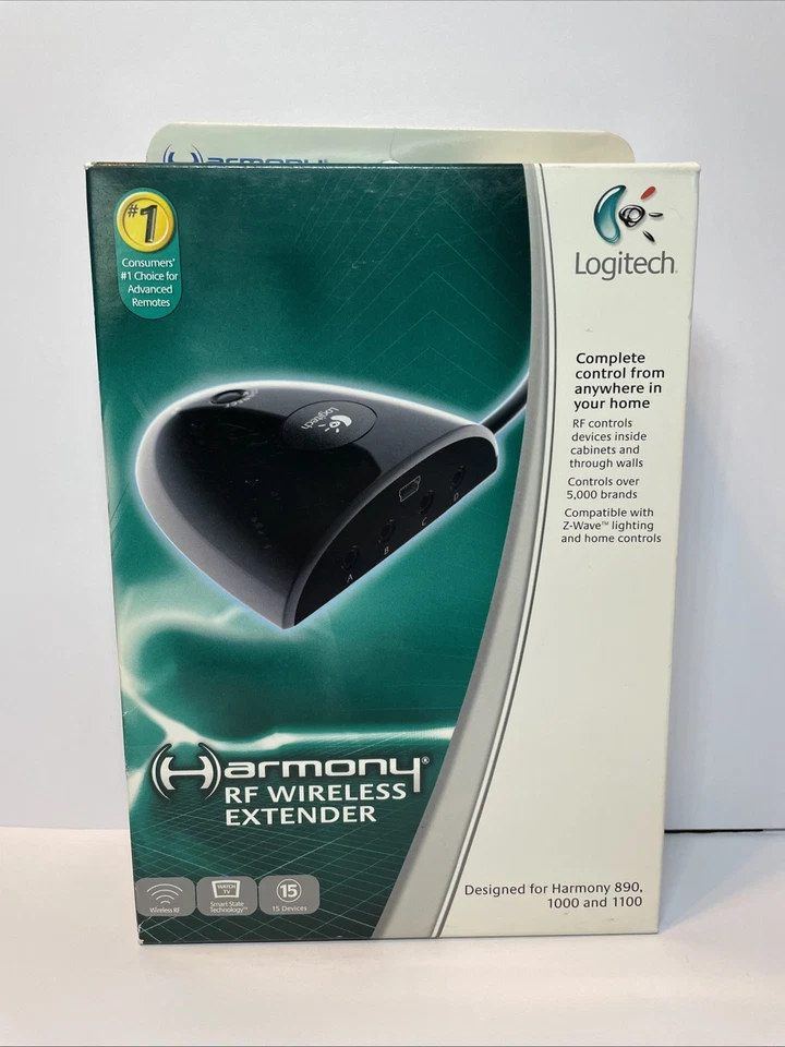 Logitech Harmony Remote RF Wireless Extender 915-000044 Complete New in Box - Image 1 of 2