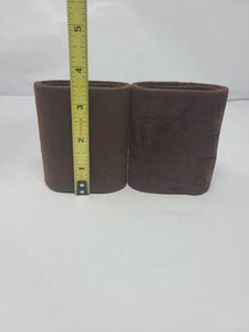 Vintage APEX Brown Felt Backgammon Shakers - Picture 1 of 3