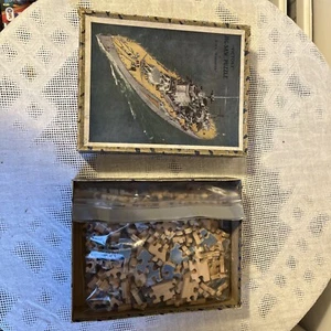 RARE Collectible - ‘Victory’ Jig-saw Puzzle ‘H.M.S Warspite’ Ship - Picture 1 of 2