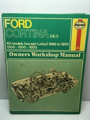 Haynes Ford Cortina Modello II Tutti i Eccetto Lotus 1966 A 1970 1300,1500 &1600 - Immagine 1 di 4