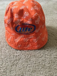 BALTIMORE ORIOLES Adult Floppy Bucket Hat "Miller Lite" Baseball Reversible - Picture 1 of 11
