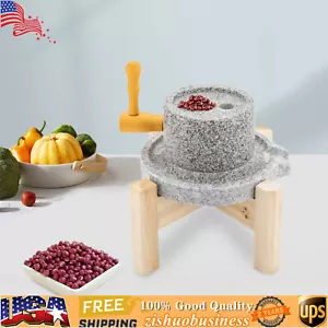 Manual Stone Mill Household For Hand Milled Rice Corn Soy Flour Grinder - Picture 1 of 18