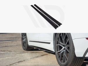 Faldas laterales difusores diseño Maxton brillo negro ABS para Audi Q8 S Line - Imagen 1 de 4
