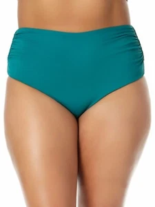 Bikini vita alta verde Anne Cole, taglie forti, fondo nuoto, US 22W (AV164) - Foto 1 di 4
