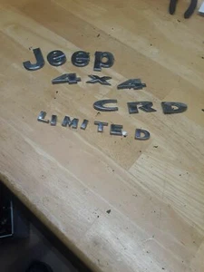 2005 JEEP LIBERTY CRD DIESEL REAR HATCH EMBLEM SET - Picture 1 of 1