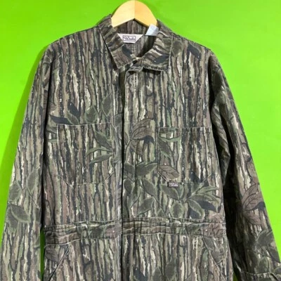 Large Tall 70s/80s Walls Real Tree Camo Coveralls - Image 1 of 4