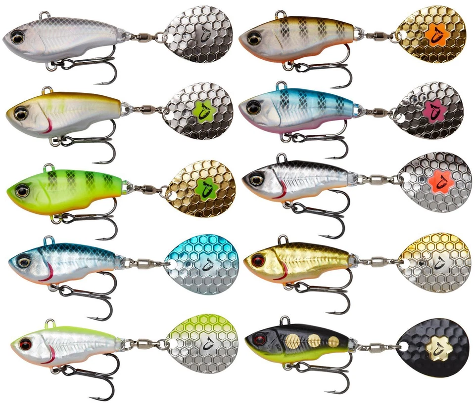 Savage Gear Fat Tail Spin sinkend - Jig Spinner, Kunstköder, Raubfischköder - Bild 1 von 1