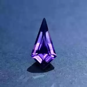 Amatista púrpura natural certificada AA+ EGL 9,55 quilates+ corte cometa piedra preciosa suelta GK - Imagen 1 de 3