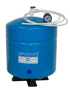 Reverse Osmosis Drinking Water Storage RO Pressure Tank Gauge Blue 4G NSF PAE132 - Picture 1 of 1