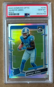 2023 Panini Donruss Optic Football #236 Jahmyr Gibbs Holo rated rookie PSA 10 - Picture 1 of 2