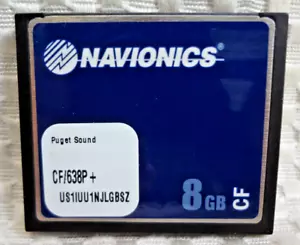 NAVIONICS PUGET SOUND COMPACT FLASH 638P+ PLATINUM PLUS CHART CHIP MAP DATA CARD - Picture 1 of 5