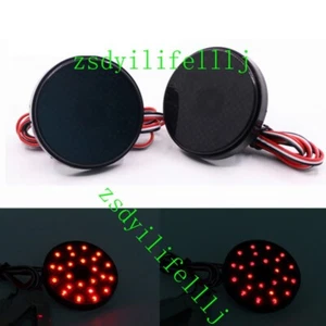 2x For Toyota Corolla 2007-2009 Rear Left Right Tail Fog Light Led Black Covers - Picture 1 of 2