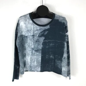 Helmut Lang Graphic Print Cropped Sweatshirt Damen Medium 100% Baumwolle Boxy - Bild 1 von 11