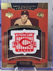Upper Deck Sweet Spot Classic Patch 1953 All Star Game Hoyt Wilhelm /230 - Bild 1 von 3