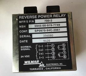 Wilmar Electronics Reverse Power Relay 700-2 - Picture 1 of 5