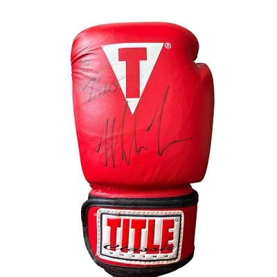 Mike Tyson Signed Autographed Title Classic Boxing Glove - Personalized TO THEO - Image 1 of 4