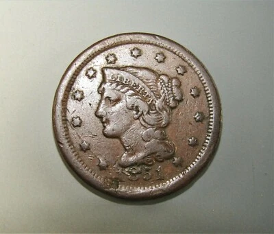 1851 LARGE Cent Lamination ERROR - Image 1 of 4