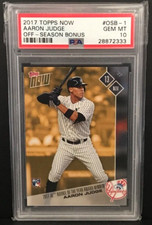 2017 Topps Now Off-Season Bonus Gold Rare #OSB-1 Aaron Judge RC PSA 10 ROY