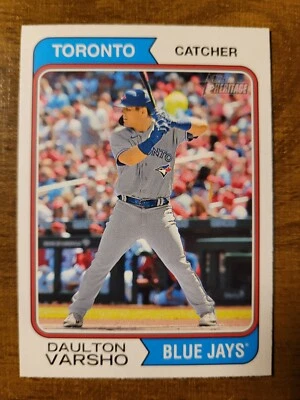 2023 Topps Heritage - #224 Daulton Varsho Blue Jays - Image 1 of 2