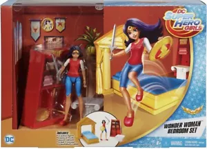 DC Super Hero Girls Wonder Woman Bedroom Set with Exclusive Wonder Woman NIB - Picture 1 of 4