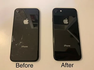iPhone 8 Back Glass Housing Frame Replacement Repair Service - Picture 1 of 1