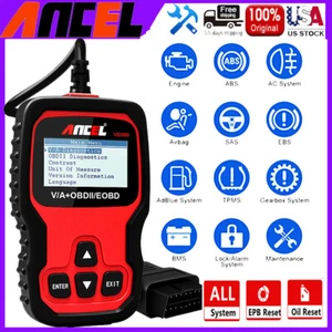 ANCEL VD500 OBD2 Code Reader Full System Scanner TPS Oil EPB Reset Diagnostic - Imagen 1 de 11