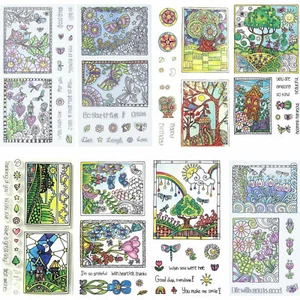Hampton Art Coloring (Color Me) Clear Stamps Mix-n-Match - Picture 1 of 9